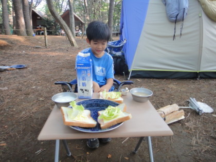 清水公園キャンプ場で初めての父子キャンプ（千葉県野田市）