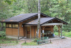 平湯野営場！