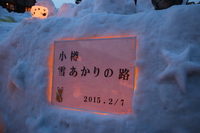 雪あかりの路 2015/02/08 01:12:12