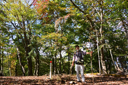 倉戸山三角点、大切にしましょう