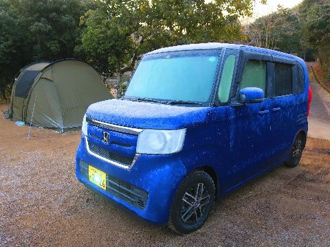 連泊キャンプは氷の世界と雪景色