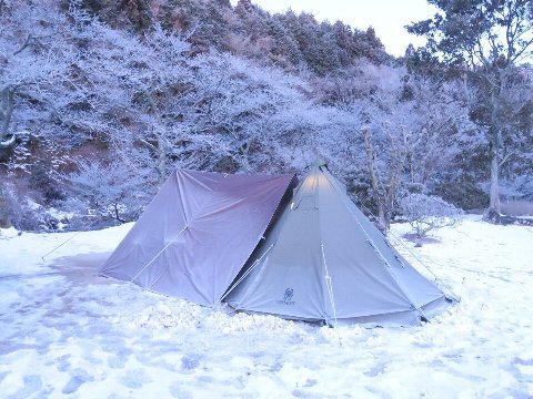 久しぶりの雪中キャンプ　～デイか宿泊かの選択～