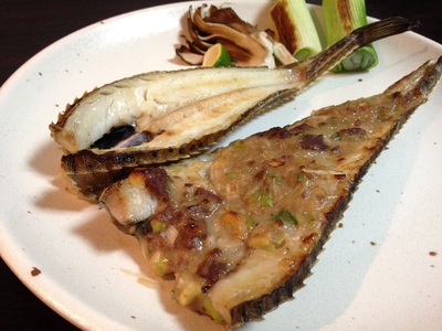 特鰭の塩焼き＆軍艦焼き（男子ごはん）