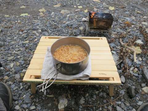 安曇川で焚き火（日帰ツー）