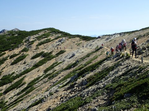 2016夏トレッキングキャンプ　表銀座（燕岳～常念岳）縦走 2日目
