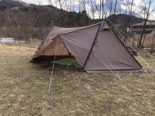 Our Base Camp！:雪のない冬キャンプ サーカス720 DX初張り！