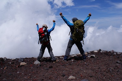 親子　富士登山　帰還報告