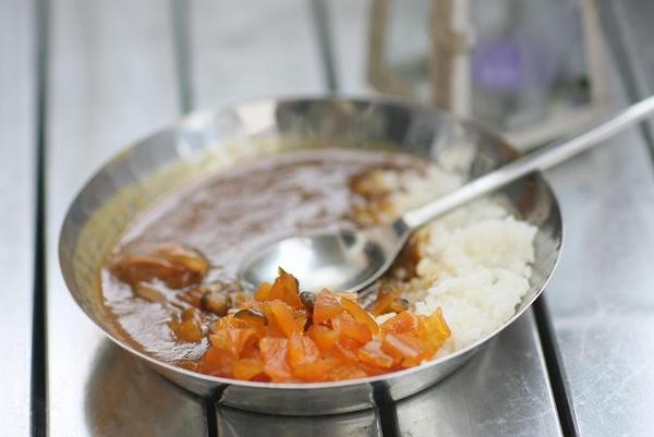 朝カレーなう