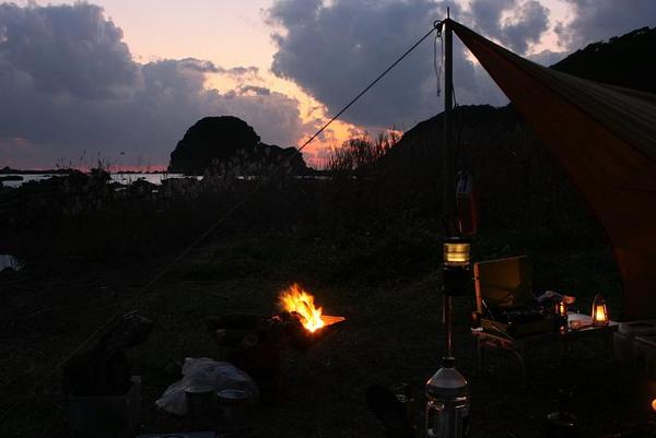 設営完了　　Campers　Table