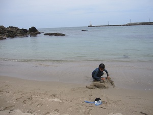 海水浴＋キャンプ at 弁天浜
