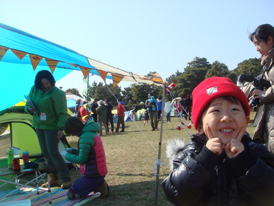 コールマン新製品発表会in城南島海浜公園