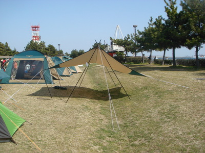 コールマン新製品発表会in城南島海浜公園