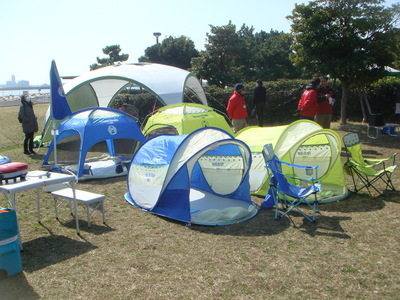 コールマン新製品発表会in城南島海浜公園