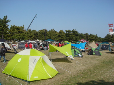 コールマン新製品発表会in城南島海浜公園