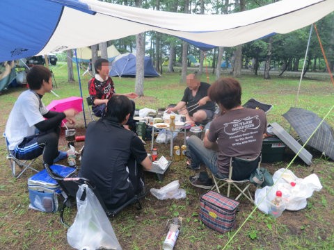 白馬キャンプオフ1日目＠白馬グリーンスポーツの森キャンプ場
