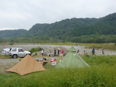 マッタリと野営で焼肉･･･in上大島