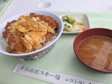 今回も平谷湖でカツ丼♪