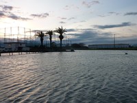 雨降らず、爆風でした(=_=；)