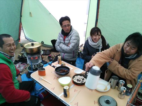 新年会キャンプ in ひなもり