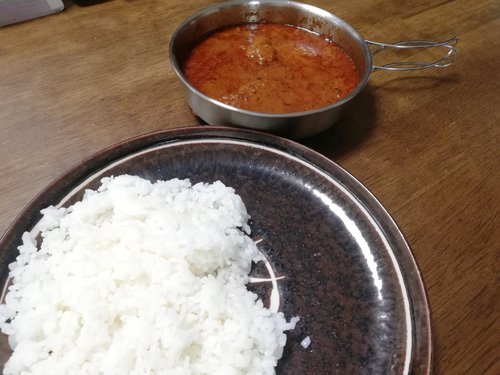 CHUMSブービーバードキャンプクッカーを使ってカレーを食べてみる