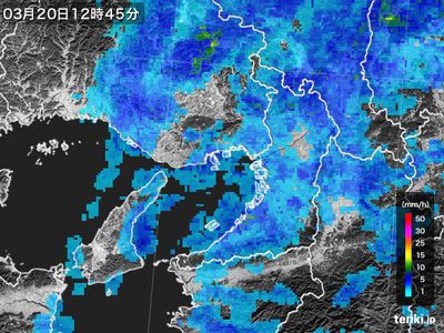 雨→雨（風が強い）