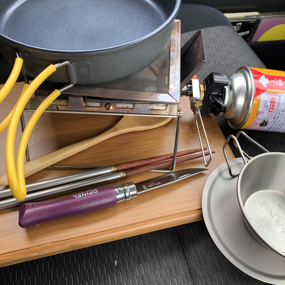 車中飯終了