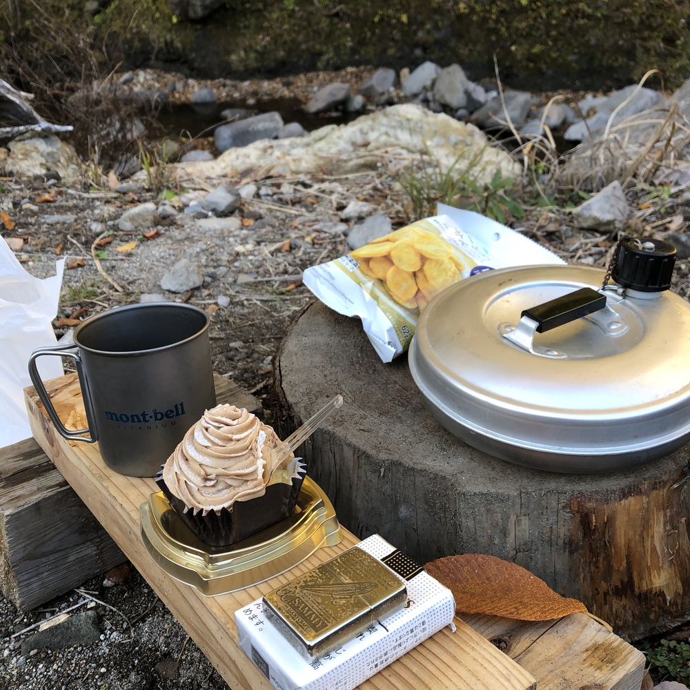 山でスイーツ