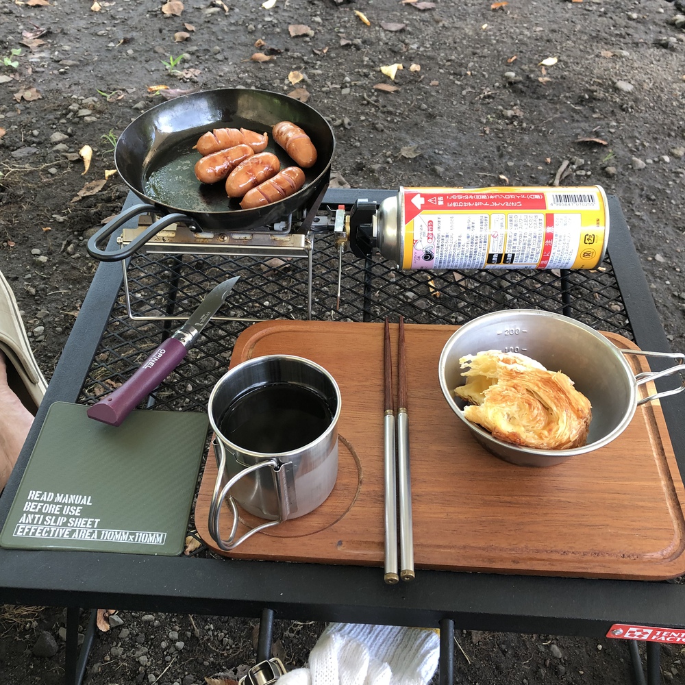 タープ昼飯