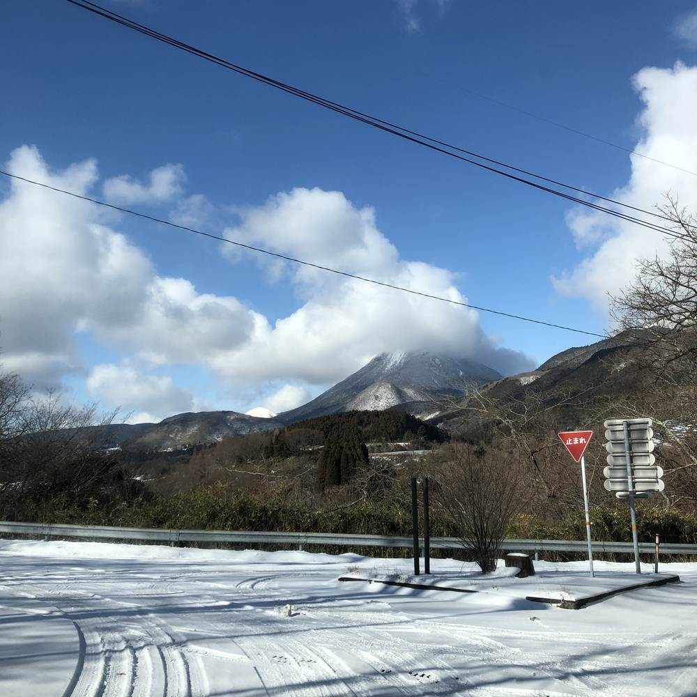 寒波の中、山昼飯