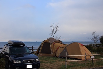 糸が浜キャンプ場（2014.12.13〜14）