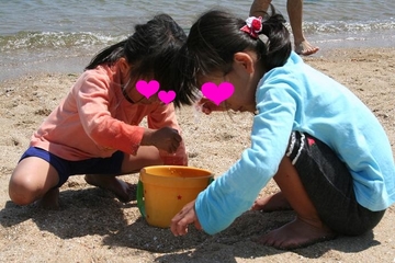 三河湾で潮干狩り