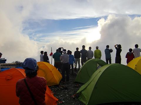 南アルプスで３０００ｍ雲上キャンプ　その１