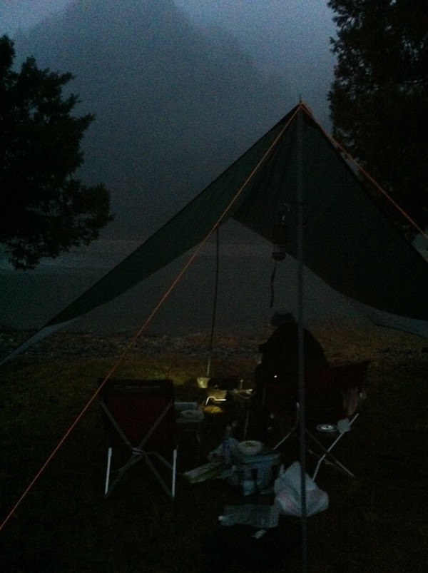 雨だけど上小川キャンプ村やなせに行ってきた。
