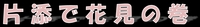 片添で花見 2013/03/25 11:18:26