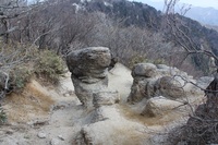 連休の御在所岳　裏登山道下山編