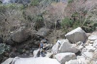 連休の御在所岳　裏登山道下山編