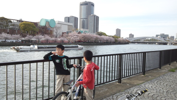 自転車に乗って