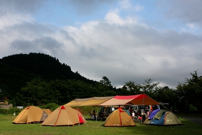 湯の原温泉ｵｰﾄｷｬﾝﾌﾟ場でグルキャン！