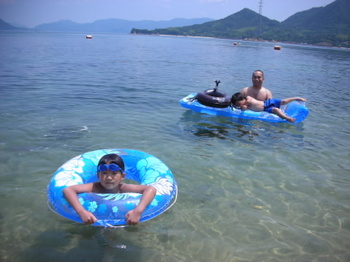 大久野島へ海水浴！！