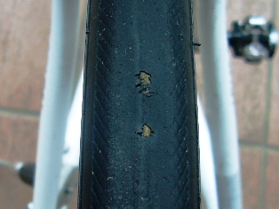 タイヤ交換２５Ｃ→２３Ｃ　SCHWALBE　ＢＬＩＺＺＡＲＤ