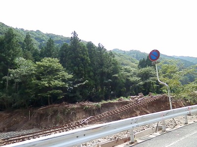 宙ぶらりんの線路