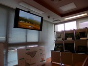 展示室でのビデオ放映