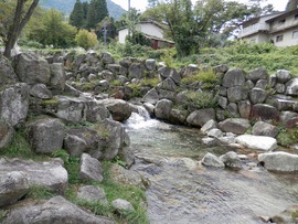 釣り場の川