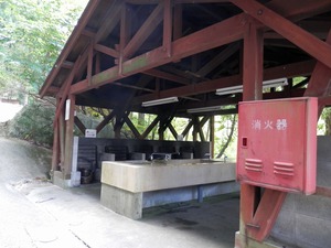 バンガロー用の炊事棟